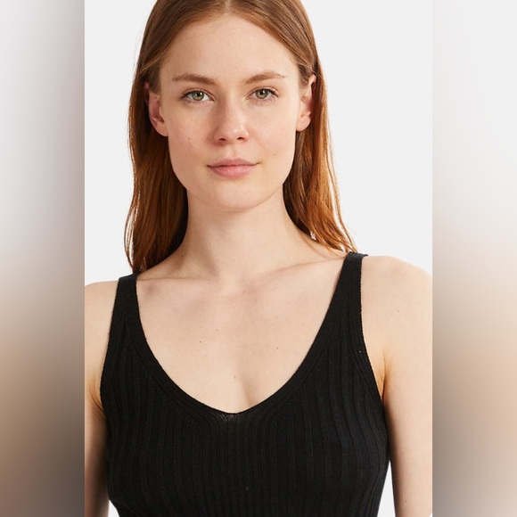 NAADAM Black Ribbed Tank Top - Picture 4 of 4